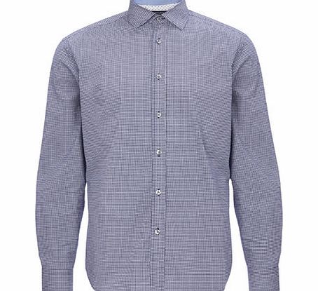 Bhs JRM Long Sleeve Print Shirt, Navy BR51J05FNVY