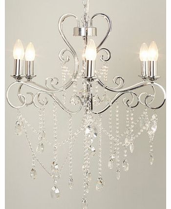 June Chandelier, chrome 9781850409