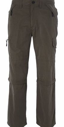 Bhs Khaki Trek Trousers, Green BR58P01EGRN