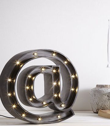 Bhs Large @ Sign Lamp, grey 39700240870