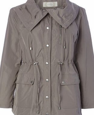 Bhs Latte Ruched Collar Mac, latte 9853655476