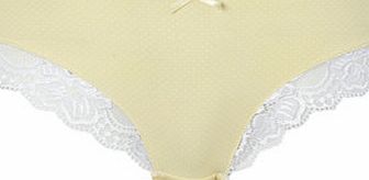 Bhs Lemon and White Spot Brazilian Knicker, grey