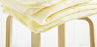 Bhs Lemon Microfleece Throw, lemon 1881819182