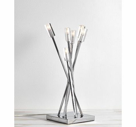 Bhs Liana 6 light table lamp, chrome 9750350409