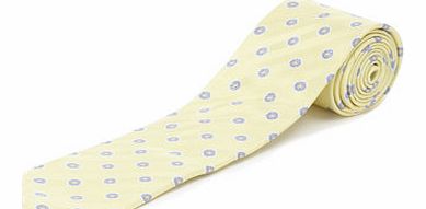 Bhs Light Yellow Flower Design Tie, Yellow BR66D25EYLW