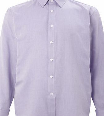 Bhs Lilac Herringbone Double Cuff Point Collar