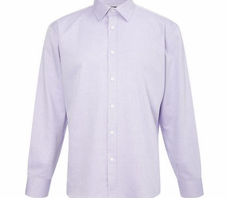 Bhs Lilac Herringbone Shirt, Purple BR66C28GLIL