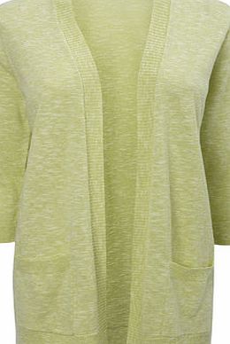 Bhs Lime Edge to Edge Slub Cardigan, lime 588136253