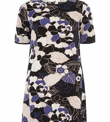 Bhs Linear Printed Shift Dress, blue 19129871483