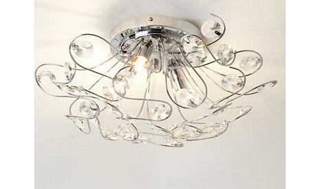 Livia Ceiling Flush Light, chrome 9784990409