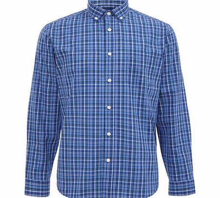 Bhs Long Sleeve Check Shirt, Blue BR51V06GBLU