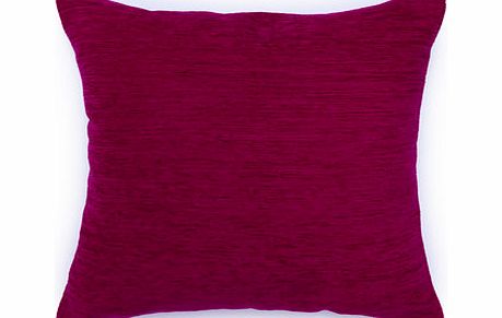 Magenta Plain Chenille Cushion, soft blue/azure