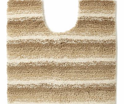 Marl Stripe Pedestal Mat Neutral, neutral