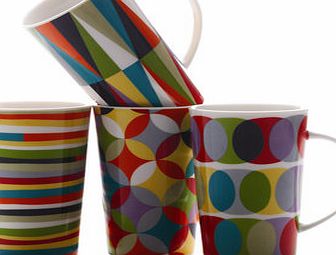 Bhs Maxwell Williams Sequence set of 4 mugs, fashion