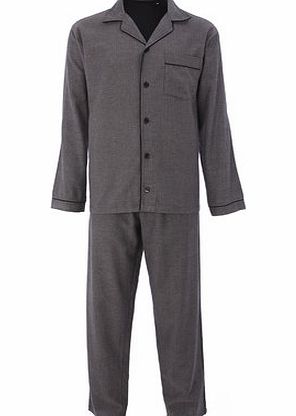 Bhs Mens Black Herringbone Pyjamas, Black BR62J13FBLK