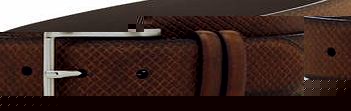 Bhs Mens Burton Brown Embossed Belt, BROWN BR24F11GBRN