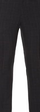 Bhs Mens Burton Navy Check Skinny Fit Formal