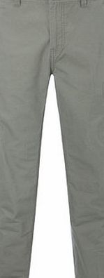 Bhs Mens Khaki Lightweight Cargo Trousers, Green