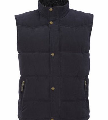 Bhs Mens Navy Padded Gilet, Navy BR56B07FNVY