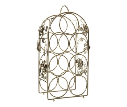 bhs Metallic 7 bottle wine rack