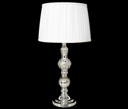 bhs Metallic glass table lamp