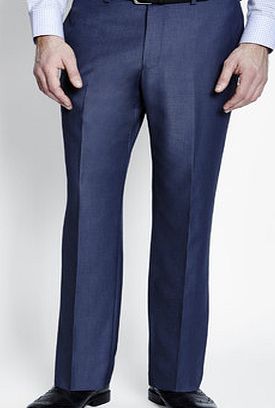 Bhs Mid Blue Regular Fit Trousers, Blue BR64R12GBLU