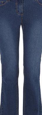 Bhs Mid Stonewash Petite Straight Leg Jean, mid