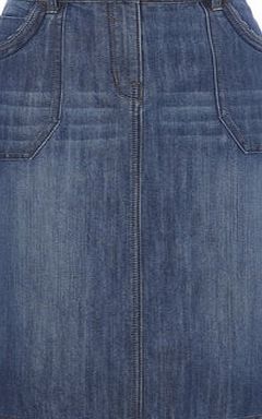 Bhs Mid Wash Belted Utility Skirt, mid wash 881615688