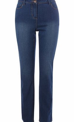 Bhs Midwash Longer Length Straight Leg Jeans, mid