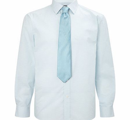 Bhs Mint Gingham Shirt, Green BR66C36GGRN