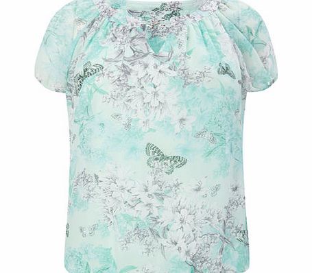 Mint Jasmine Floral Top, mint 483598942