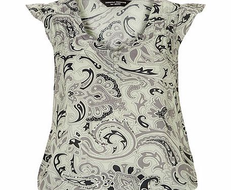 Bhs Mint paisley shell top, black 19117478513