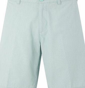 Bhs Mint Stripe Chino Shorts, Green BR57H03GGRN