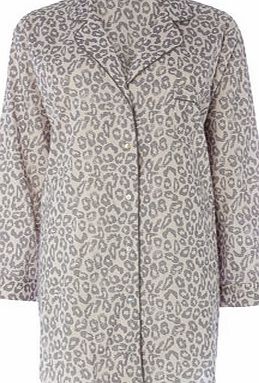 Bhs Mocha Viscose Animal Nightshirt, mocha 732811071