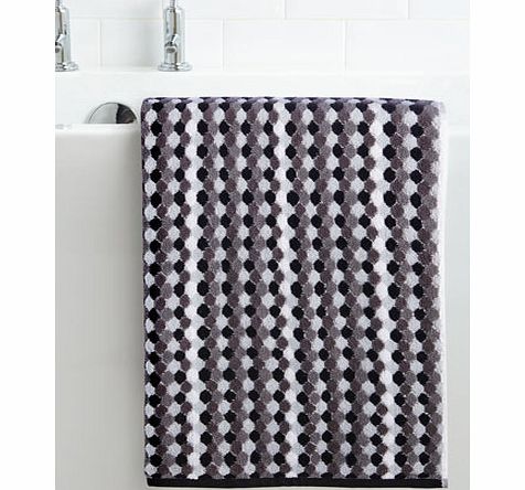 Monochrome honeycomb bath sheet, monochrome