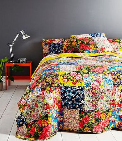 Bhs Multi Columbia Patch Bedspread, multi 31800179530