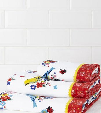 Bhs Multi Columbia Road Printed Bird Towel, multi