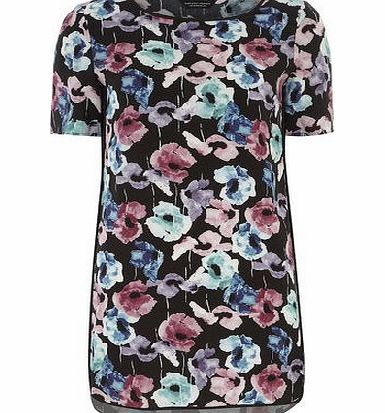 Bhs Multi Floral Poppy Print Tunic, multi 19129689530