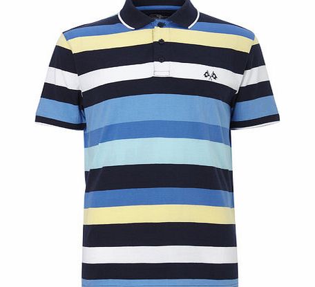 Bhs Multi Striped Jersey Polo, Yellow BR52J10GYLW