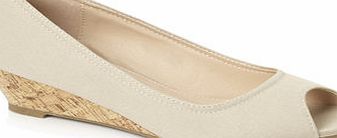 Bhs Natural Corky Demi Wedges, natural 2846080438
