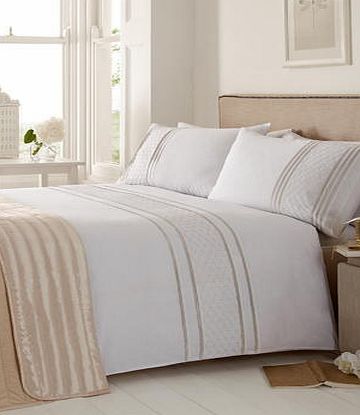 Bhs Natural Jeff Banks Velvet Bedspread, natural
