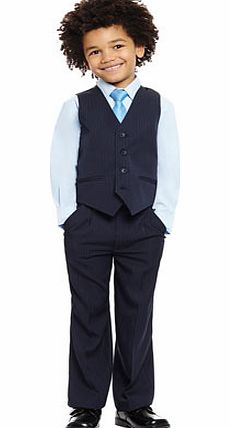 Navy 4 Piece Waistcoat Set, navy 1601870249