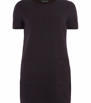 Bhs Navy Blue Small Check Tunic, blue 19128481483