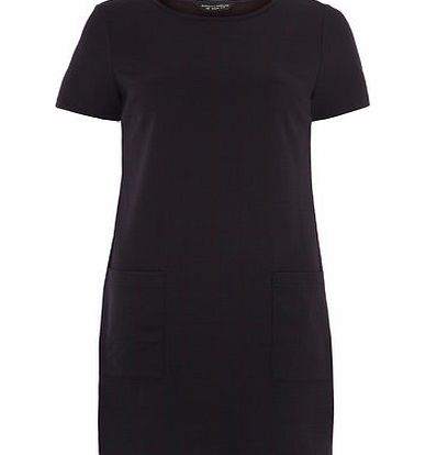 Bhs Navy Blue Window Pane Tunic, blue 19128541483