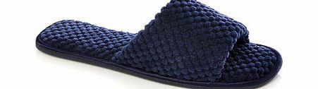 Bhs Navy Bobble Open Toe Slippers, navy 6007550249