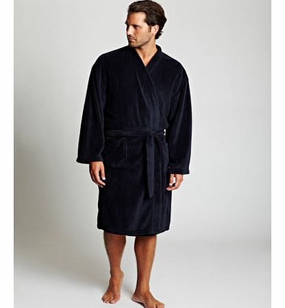 Bhs Navy Coral Fleece Gown, Navy. BR62G03ZNVY