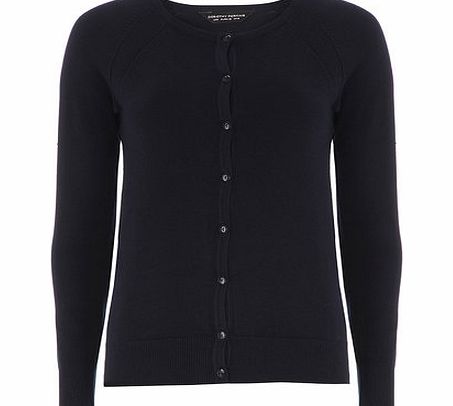 Bhs Navy Fine Guage Cardigan, blue 19129551483