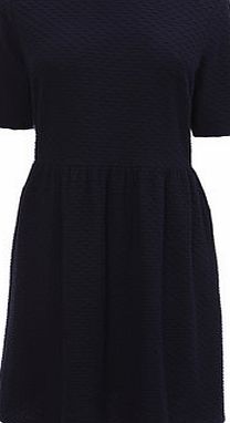 Bhs Navy Half Sleeve Waffle Dress, navy 2425000249