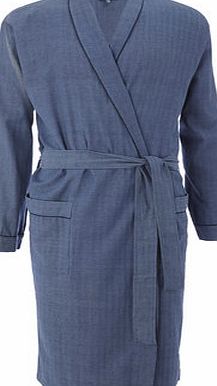 Bhs Navy Herringbone Lightweight Cotton Dressing
