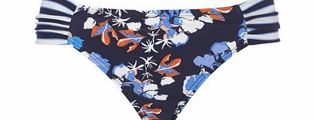 Bhs Navy Multi Beach Floral Bikini Bottom, navy